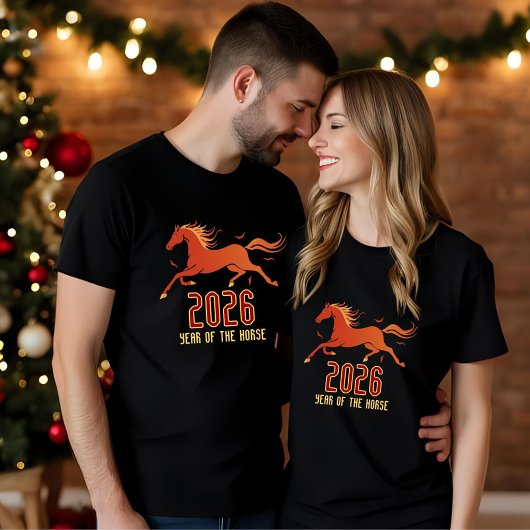 Chinese Fire Horse New Year 2026  T-shirt