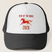 Chinese Fire Horse New Year 2026  Trucker Pet (Voorkant)