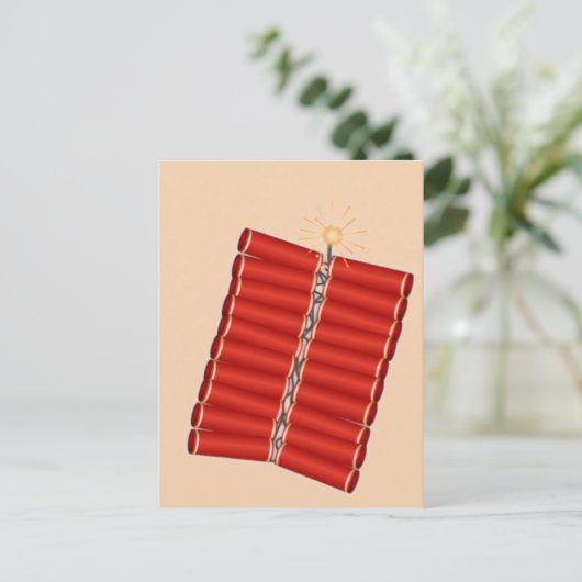 Chinese Firecrackers Briefkaart (Staand voorkant)