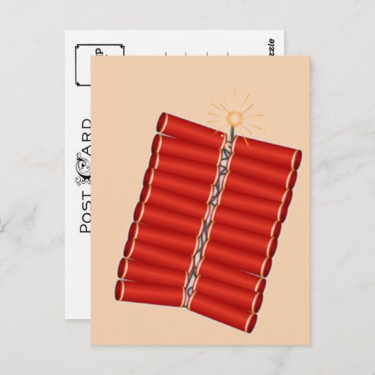 Chinese Firecrackers Briefkaart (Voorkant / Achterkant)