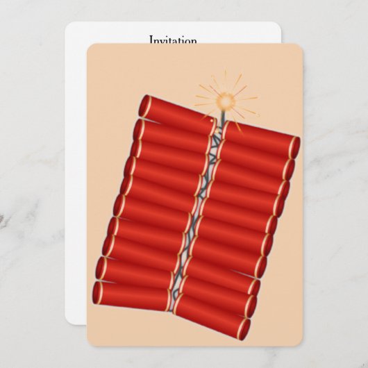 Chinese Firecrackers Kaart (Voorkant / Achterkant)