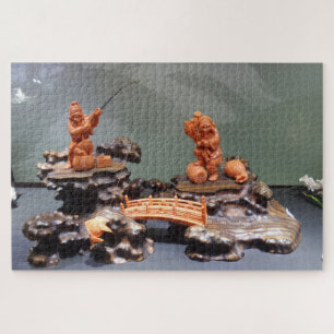 Chinese Fisher Family Jigzaag Puzzle Legpuzzel