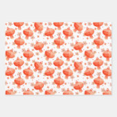 Chinese flessenbakpapierset van 3 langen inpakpapier vel (Voorkant 2)