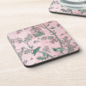  Chinese "Floral Beverage Coaster Set" Drankjes Onderzetter (Linkerzijde)