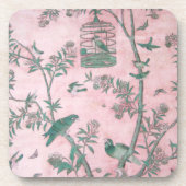  Chinese "Floral Beverage Coaster Set" Drankjes Onderzetter (Voorkant)