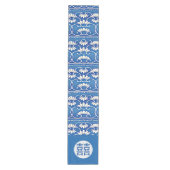 Chinese florale - dubbel geluk medium tafelloper (Voorkant)