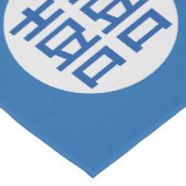 Chinese florale - dubbel geluk medium tafelloper (Hoek)