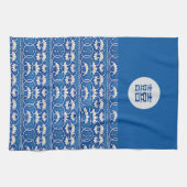 Chinese florale - dubbel geluk theedoek (Horizontaal)