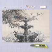 Chinese Fontein Kunst Inkt Schilderen Decoupage Tissuepapier (Craft)