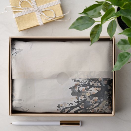 Chinese Fontein Kunst Inkt Schilderen Decoupage Tissuepapier (Geschenk)