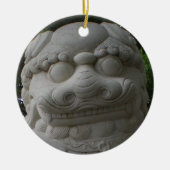 Chinese foo Dog Keramisch Ornament (Voorkant)