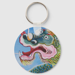 Chinese Foo Dog / Leeuw Beschermer Muurschildering Sleutelhanger