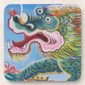 Chinese foo Dog/Lion Guardian Mural Bier Onderzetter (Voorkant)