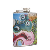 Chinese foo Dog/Lion Guardian Mural Heupfles (Rechts)