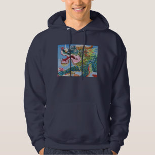 Chinese foo Dog/Lion Guardian Mural Hoodie