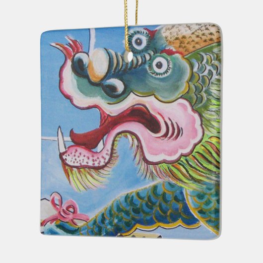 Chinese foo Dog/Lion Guardian Mural Keramisch Ornament (Links)