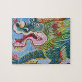Chinese foo Dog/Lion Guardian Mural Legpuzzel (Horizontaal)