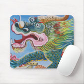 Chinese foo Dog/Lion Guardian Mural Muismat (Met muis)