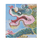 Chinese foo Dog/Lion Guardian Mural Notitieblok (Voorkant)