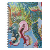 Chinese foo Dog/Lion Guardian Mural Notitieboek (Voorkant)