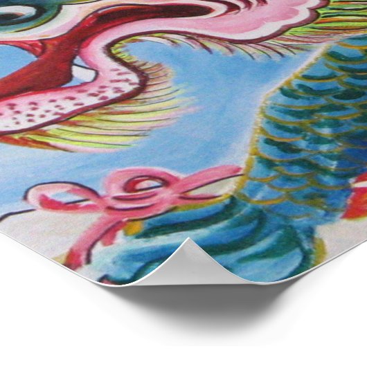 Chinese foo Dog/Lion Guardian Mural Poster (Hoek)