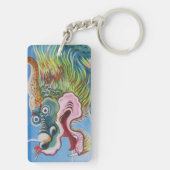 Chinese foo Dog/Lion Guardian Mural Sleutelhanger (achterkant)