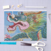 Chinese foo Dog/Lion Guardian Mural Tissuepapier (Craft)