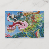 Chinese foo Dog/Lion Guardian Mural Visitekaartje (Achterkant)