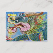 Chinese foo Dog/Lion Guardian Mural Visitekaartje (Voorkant)