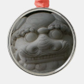 Chinese foo Dog Metalen Ornament (Voorkant)