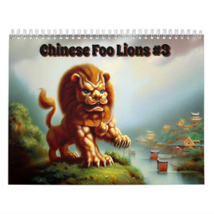 Chinese foo-leeuwen #3 kalender