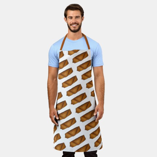 Chinese Food Takeaway Spring Egg Roll Eggroll Schort (Gedragen)