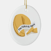 Chinese Fortune Cookie Keramisch Ornament (Rechts)