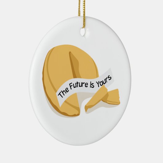 Chinese Fortune Cookie Keramisch Ornament (Rechts)