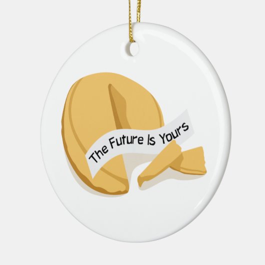 Chinese Fortune Cookie Keramisch Ornament (Links)