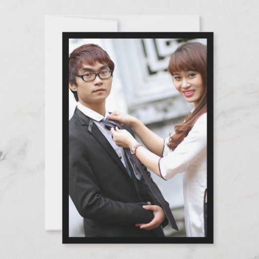 Chinese FOTO Weddenschap Noite Ampersand Kaart (Achterkant)