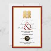 Chinese FOTO Weddenschap Noite Ampersand Kaart (Voorkant)