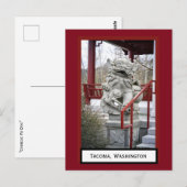 Chinese Fu Dog Tacoma, Briefkaart Washington (Voorkant / Achterkant)