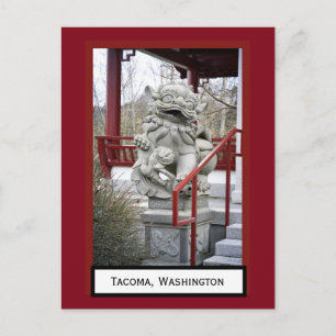 Chinese Fu Dog Tacoma, Briefkaart Washington