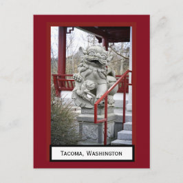 Chinese Fu Dog Tacoma, Briefkaart Washington