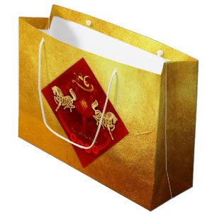 Chinese FU Luck lantaarn Paard Jaar gift LGB1 Groot Cadeauzakje