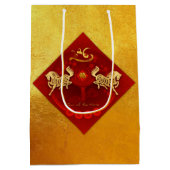Chinese FU Luck lantaarn Paard Jaar gift MGB1 Medium Cadeauzakje (Achterkant)