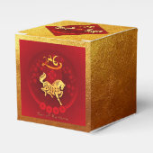 Chinese FU Luck lantaarn Paard Jaar Partij CubeFB0 Bedankdoosjes (Voorkant Zijde)