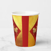 Chinese FU Luck lantaarn Paard Jaar Partij PC01 Papieren Bekers (Links)