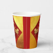 Chinese FU Luck lantaarn Paard Jaar Partij PC01 Papieren Bekers (Rechts)