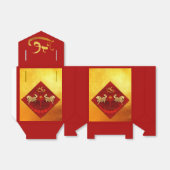 Chinese FU Luck lantaarn Paard Jaar Partij TentFB0 Bedankdoosjes (Uitgevouwen)