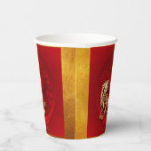 Chinese FU Luck Luck Tiger Year begroeting PC01 Papieren Bekers (Rechts)