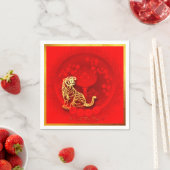 Chinese FU Luck Luck Tiger Year Greeting PN02 Servet (Insitu)