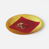Chinese FU Luck Luck Tiger Year groeting PP01 Papieren Bordje (Gekanteld)