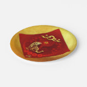 Chinese FU Luck Luck Tiger Year groeting PP03 Papieren Bordje (Gekanteld)
